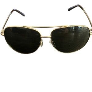 Gold Aviator Sunglasses